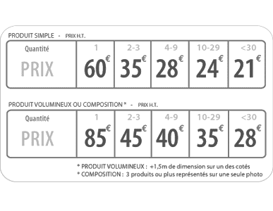 Photos de catalogue produit